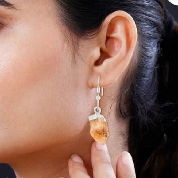 Brazilian Citrine Earrings - Picture 8 of 9